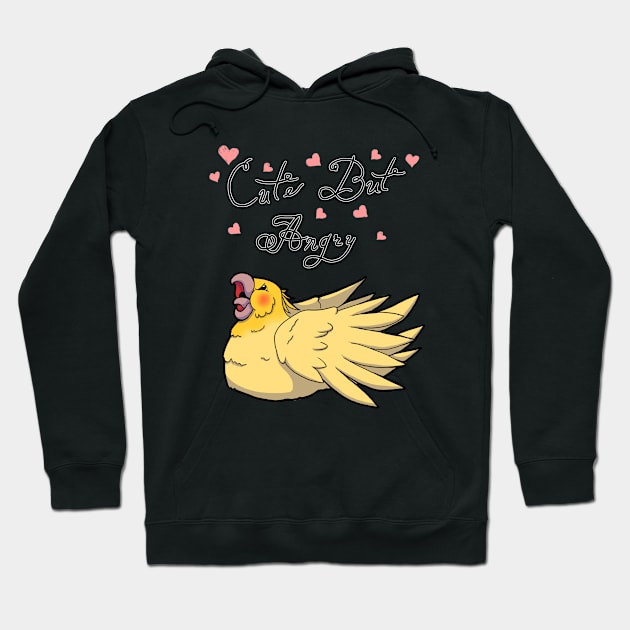 Cute But Angry (Yellow tiel) Hoodie by Adastumae